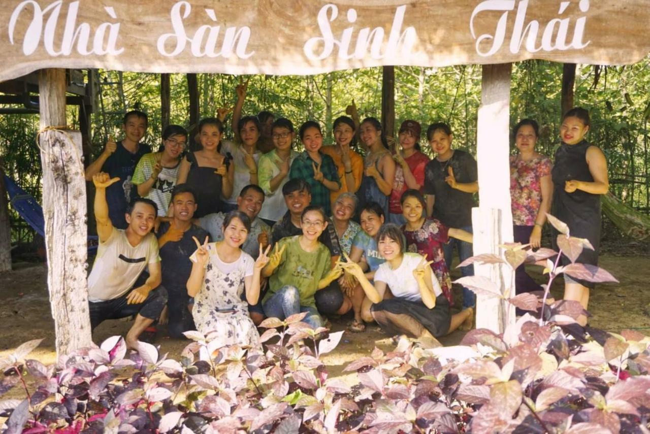 Sunny Field Eco Stilt House Villa Cát Tiên Eksteriør bilde